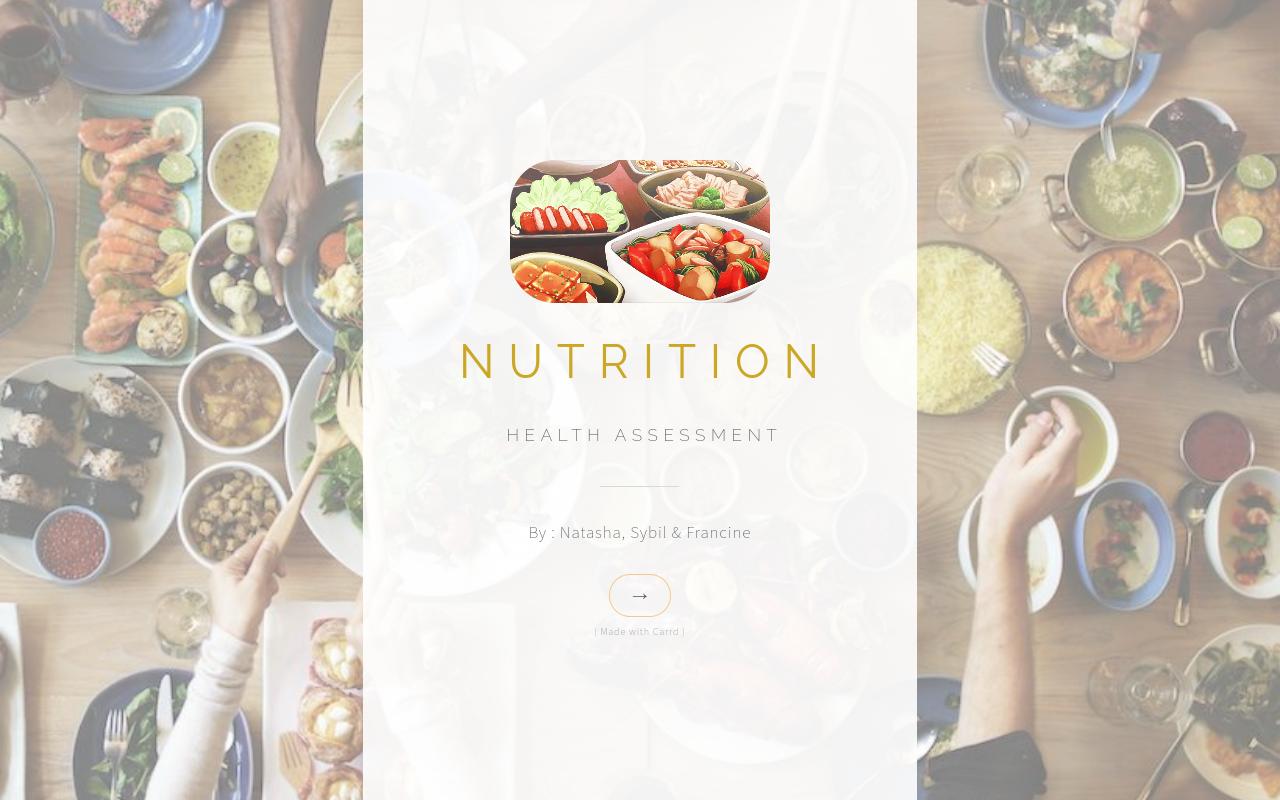 Carrd profile picture for @nutrition